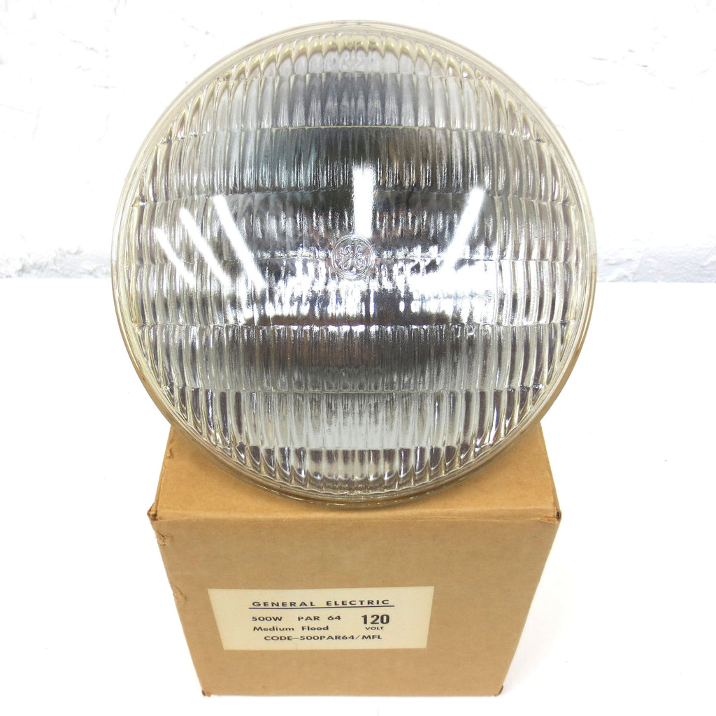 New General Electric GE 500W Flood Light 8" Dia. 120V MOG Base 500PAR64/MFL