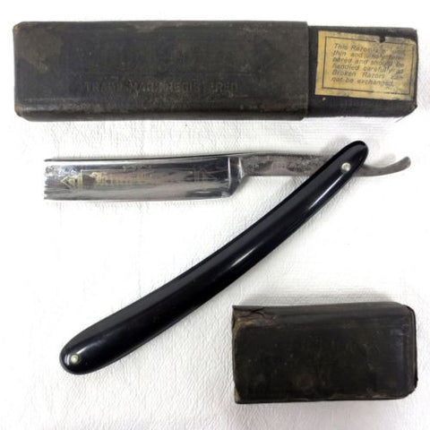 Vintage Boker Solingen Straight Razor King Cutter Germany with Original Box