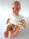 Vintage Composition Doll 20" Tall, Reliable Canada Doll, Eyelids, Sound, Mohair