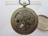 Vintage Nautical Pocket Watch, Molnija CCCP Open Face Watch, Maritime, Old Ship