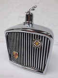 Jaguar Flask Music Box signed 1968 Royal London, Jaguar Car Radiator Grand Prix