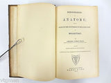 Antique 1879 Anatomy Dissection Medical Book by Ellis, 249 Anatomy Illustrations