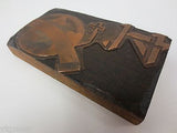 Large Vintage Copper Letterpress Printing Block of EARTH, Henry Mason Shipley