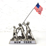 World Trade Center New York 9/11 Ground Zero Workers Souvenir, Pewter, American Flag