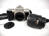 Pentax MZ-50 35 mm Camera with SMC Pentax-F Lens 35-80 mm, 4-5.6, Straps