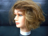 Vtg Dannyco Mannequin Head 10" Short Chatain Hair Cut, Store Display, Prop