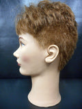 Vtg Pivot Point Eva Mannequin Head 11" Short Brown Hair Cut, Store Display, Prop