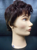 Vtg Pivot Point Eva Mannequin Head 11" Short Auburn Hair Shaved Cut, Display