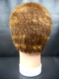 Vtg Dannyco Mannequin Head 10" Shaved Marbled Brown Hair Cut, Store Display