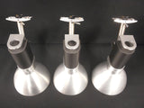 3 Industrial Philips Lightolier Stainless Steel Spotlights for Track Lights, Luxury Lights, Swivels 180, Lot #1