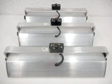 3 Industrial Stainless Steel Neon Track Light Fixtures Juno TBX39, Billiard Showcase, Neons, Swivels