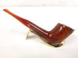 Vintage Tobacco Pipe by Paradis Canada, Never Used, Hand Carved Leaves, Caramel Butterscotch