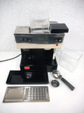 Quick Mill Espresso Coffee Machine with Quickmill Coffee Beans Grinder, Cappuccino, Chrome Black Metal