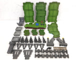 Lot of 40 Mega Bloks Parts Green Grass Base Plates Terrain and Gothic Castle, Dragon Warriors Platforms Battlescapes