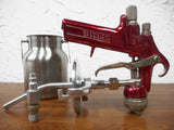 Binks BBR Professional Paint Spray Gun with Binks AS20 Nozzle Tip and 4" Suction Feed Cup, Red