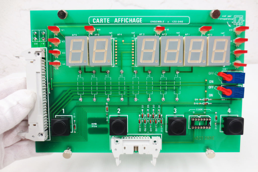 New Centralp Automation LED Display Circuit Card Board 130 046 w/ 6X Kingbright