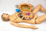 Medical Robot 66" Birth Simulator Manikin by Gaumard, Full Size Woman w/ Baby