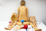 Medical Robot 66" Birth Simulator Manikin by Gaumard, Full Size Woman w/ Baby