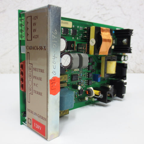 Schneider Merlin Gerin Power Supply Circuit Board Card 120V, CADAC6-50-X, ZS5019