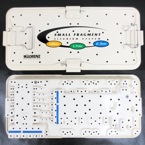 Lorenz Surgical Tool Case 22X10", Small Fragment Titanium System, Doctor Surgeon