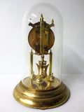 Kundo 400 Day Anniversary Glass Dome Mantel Clock 12" West Germany Kieninger & O