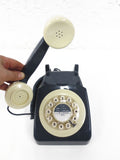 New Vintage Style Rotary Phone 746 by Wild & Wolf, Push Button Dial, Blue Grey, Complete with Box