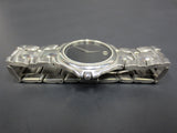 Movado Black Museum Dial Quartz Men's Watch Steel Bracelet Model 84 E4 9881