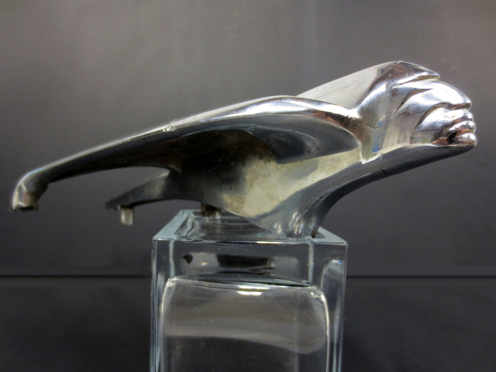 1954 Pontiac Chieftain Hood Ornament Flying Indian Chrome Rat Rod