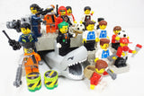 Lot 20 Lego Minifigures Avengers, Adidas Soccer Team, Joker, 4.5" Shark 62605