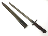 WWI 1917 US Remington Enfield Bayonet with Scabbard, Kills on Handle 22"