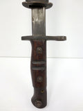 WWI 1917 US Remington Enfield Bayonet with Scabbard, Kills on Handle 22"