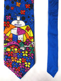 Rare Romero Britto Absolut Vodka Neck Tie, Handmade 100% Silk, Vodka Advertising, Limited Edition