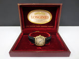 Antique 14k GF Longines Watch 15J, World's Fair Red Velvet Box