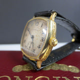 Antique 14k GF Longines Watch 15J, World's Fair Red Velvet Box