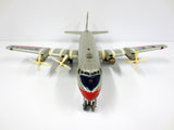 Vintage 17" American Airlines DC7 Boeing Tin Toy Airplane, Line Mar Toys Japan