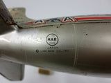 Vintage 17" American Airlines DC7 Boeing Tin Toy Airplane, Line Mar Toys Japan