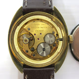 Vintage Bulova Watch 17 Jewels N3 with Date, Gold Tone, Gradient Dial