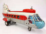 Vintage Vertol 107 Tin Toy Passenger Jumbo Helicopter 13" by TN Nomura Japan