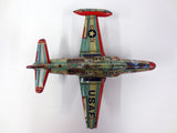 Vintage USAF Lockheed Starfire FA985 Jet Tin Toy by Yonezawa Tomiyama Japan