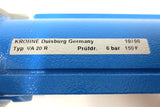 New Krohne Variable Area Flow Meter VA20R VA-20-R, 6 Bar, 20 Psig, 150°F, Gases