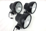 Lot of 3 Matching Acro Lights HID Off Road Flood Lights 6" 3200 Lumens Built In 35W Xenon D2S, Internal Ballast, Matte Black