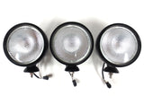 Lot of 3 Matching Acro Lights HID Off Road Flood Lights 6" 3200 Lumens Built In 35W Xenon D2S, Internal Ballast, Matte Black