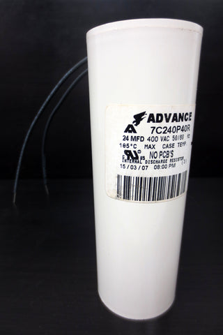 New Internal Discharge Resistor by Advance, 400 VAC 50/60 Hz, 195°C, #7C240P40R