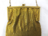 1920's Art Deco Gold Mesh Evening Purse by Whiting and Davis