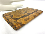 Vintage Genuine Python Snakeskin Men's Wallet, 5.5 X 3.5", 4 Pockets