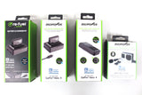 New DigiPower Re-Fuel 2 Batteries 3 Chargers 1 Microphone Lavalier Mic GoPro 3-4