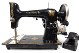 Vintage Westinghouse New Home Jr Sewing Machine w/ Manual, 18 Attachments, Pedal