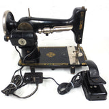 Vintage Westinghouse New Home Jr Sewing Machine w/ Manual, 18 Attachments, Pedal