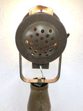 Vtg 1950 Military Army Brass Shell MK2 Tank, 37" Floor Desk Lamp 500W Spotlight