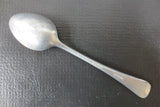 WWII Spoon Signed Germany Aluminum 5 7/8" Leaf Motifs Shapes, Hammered